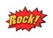 Rock Emblem Burst Shape Icon Vector Illustration