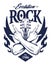 Rock Emblem Vector Art