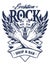 Rock Emblem Vector Art