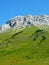 Rock escarpment, La Clusaz, Haute-Savoie, France