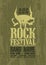 Rock festival design template.