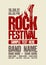 Rock festival design template.