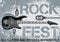 Rock festival design template