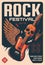 Rock festival of heavy music poster