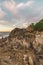 Rock Formation and Apacheta Stone Mound in Sayulita Mexican Beach