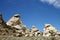 A rock formation in the City of Rocks National Monument.