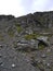 Rock formation close to a glacier