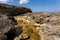 Rock formation coastline at Nusa Penida island