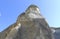 rock formation, geologic stones with blue sky