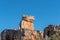 Rock formation with human face on Lots Wife hiking trail