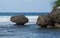 Rock Formation at Low Tide on North Shore of Barbados