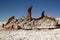 Rock formation in Moon Valley, Atacama