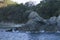 rock formation over the sea in the shape of a lion, Huatulco bays, Oaxaca Mexico