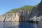 Rock formation at paradise beach of Liapades at Corfu Island Gr