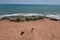 Rock formation of Praia do Amor near Pipa, Brazil