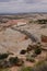 Rock formation and road across Utah, Grand Staircase Escalante National Monument, USA