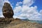 Rock formation on seashore Bourail New Caledonia