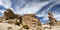 Rock formation with shape of a camel with blue sky, Bolivia