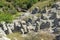 Rock formation The Stone Dolls of Kuklica near town of Kratovo, Republic of North Macedonia