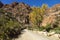 Rock formations above the gravel road the the Swartberg Pass