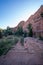 Rock formations along the Red Rocks Open Space in Colorado Springs, CO, at the quarry