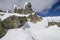 Rock formations at the Black Peak