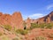 Rock formations in the Canon Del Inca, Puerta del diablo