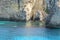 Rock formations at Crystal lagoon Comino