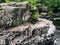 Rock formations at Dells of Eau Claire County Park in Wisconsin