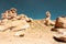 Rock formations in the desert on plateau Altiplano, Bolivia