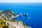 Rock formations Faraglioni, Island Capri, Gulf of Naples, Italy, Europe