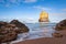 Rock formations at the Gibson Beach near Twelve Apostles, Great Ocean Road, Victoria, Australia