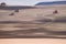 Rock formations in the highlands of Bolivia. Landscape of the Bolivian highlands. Desert landscape of the Andean plateau of