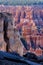 Rock formations and hoodoo’s from Under the Rim Trail in Bryce Canyon National Park