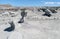 Rock formations Ischigualasto, Valle de la Luna