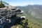 Rock formations known as the Balconies in the Grampians region of Victoria, Australia