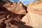 Rock formations in the North Coyote Buttes, part of the Vermilion Cliffs National Monument. This area is also known as The Wave