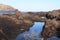 Rock formations in the ocean in Garachico,  Spain