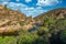 Rock formations in Pinnacles National Park in California, the destroyed remains of an extinct volcano on the San Andreas