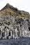 Rock formations on the Reynisfjall mountain in Iceland