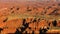 Rock formations at scenic Canyon lands national park