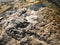 Rock formations on the shore of Beaver Lake, Hobbs State Park