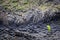 Rock formations at Staffa island in Scotland