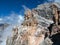 Rock formations on the Tofana di Mezzo peak