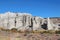 Rock formations and vegetation at Plaza Blanca near Abiquiu, New Mexico