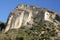 Rock formations in Yosemite valley along road