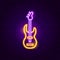 Rock Guitar Neon Sign