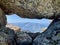 Rock hole at Monte Rotondo, Corsica.