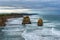 Rock islands along Australian coastline