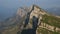 Rock layers in the Churfirsten mountain range